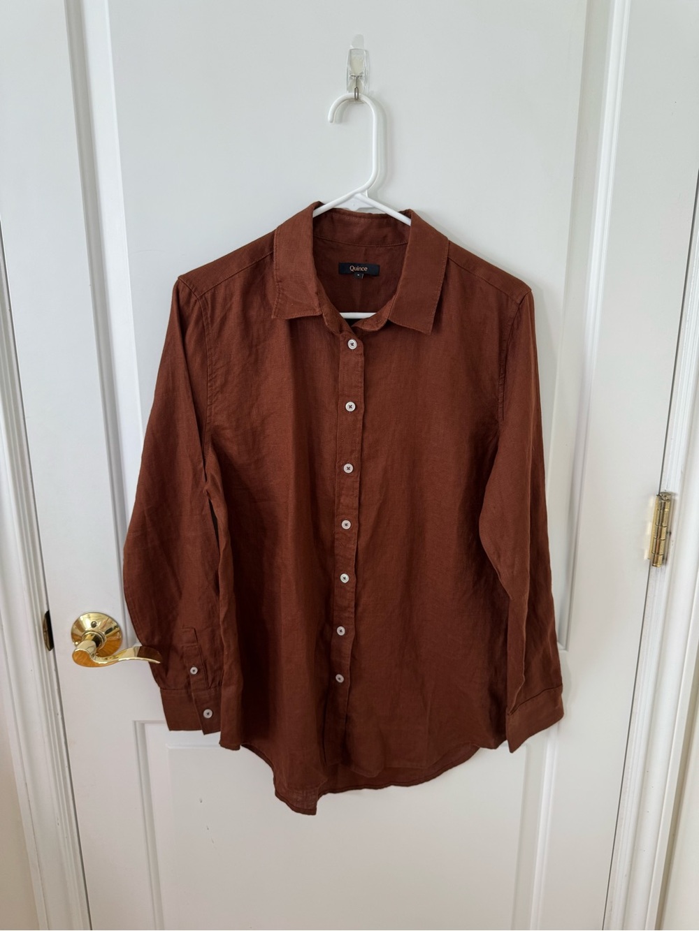 Quince 100% European Linen Long Sleeve Shirt S